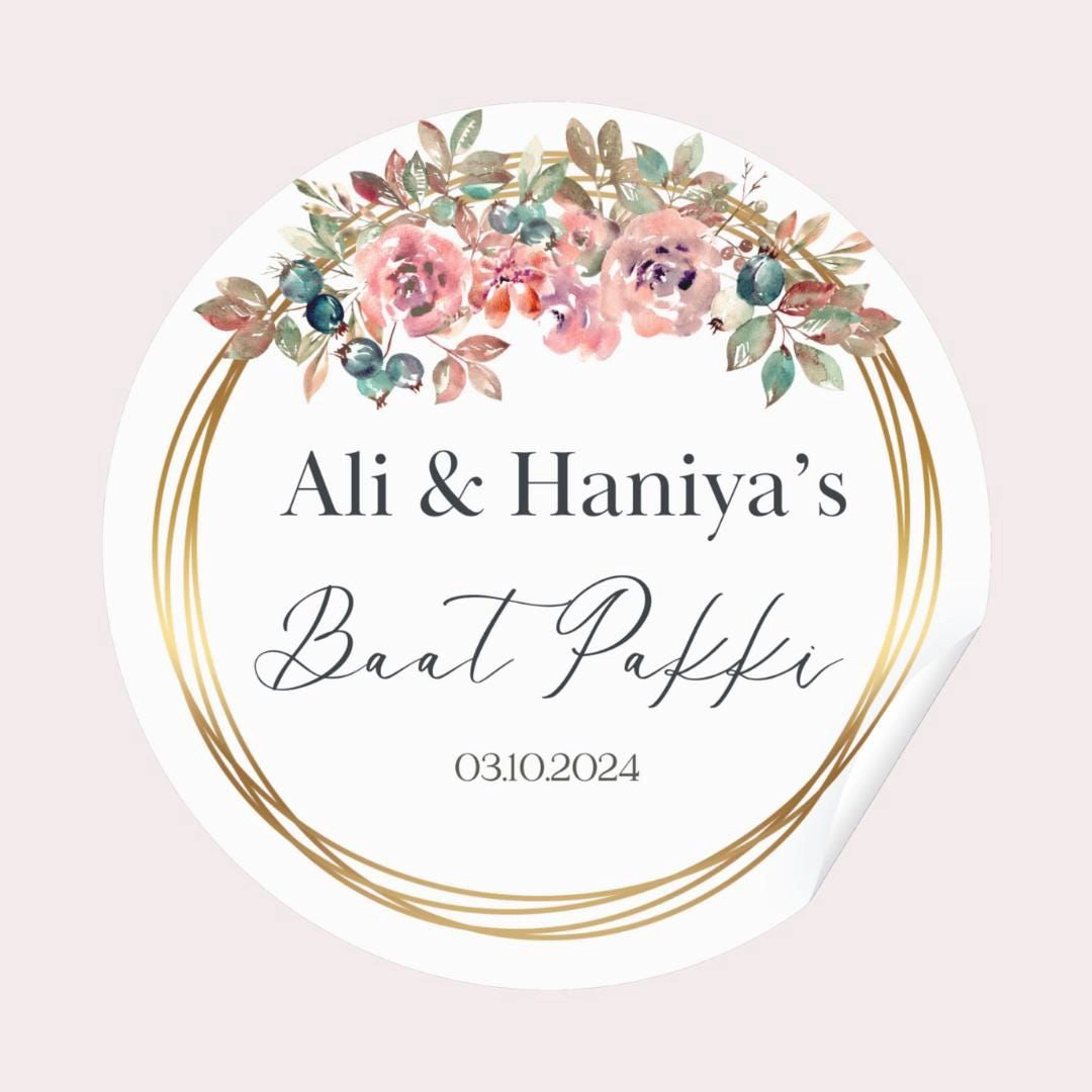 Elegant Floral Design Sticker